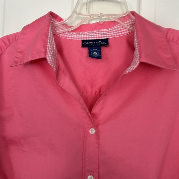 Charter Club 20W Pink Blouse - Picture 2 of 9